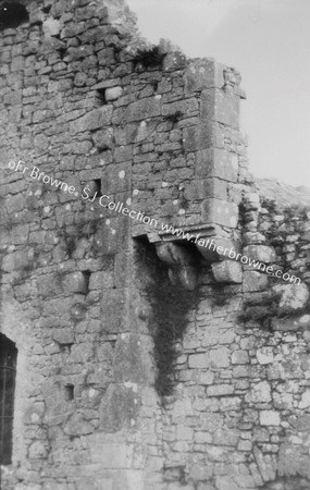 ATHASSEL PRIORY  BURBICAN AT SOUTH END OF FACADE NEAR CLOISTERS